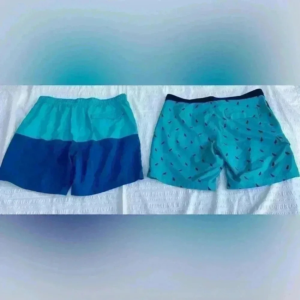 Duluth trading company swim trunk board shorts two pairs like new Summer Fun